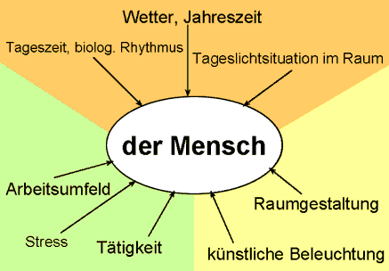 Abb.6 Auf den Menschen wirkende Einflussfaktoren nach /Fleischer 3/